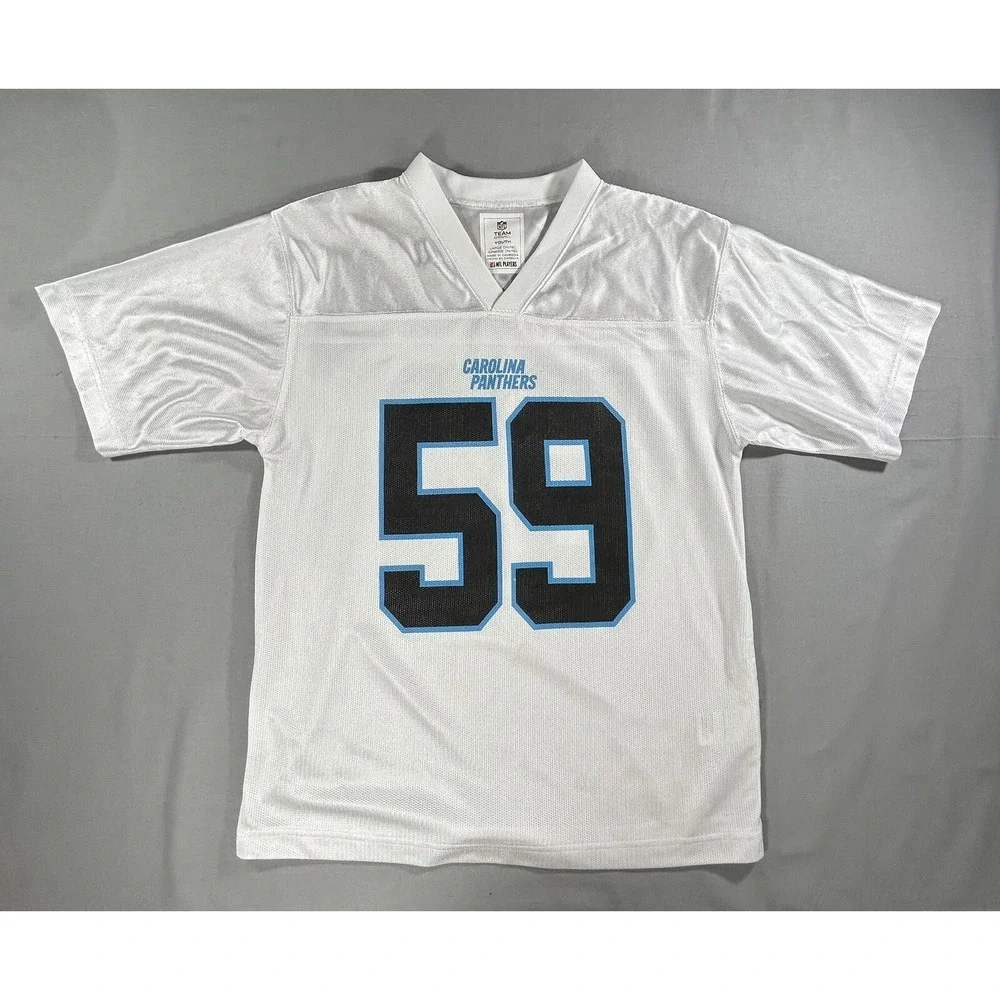 NFL Team Apparel Carolina Panthers #59 Kuechly Jersey Youth Large‎ Has Snags